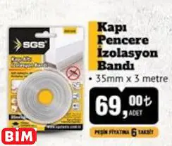 SGS KAPI PENCERE İZOLASYON BANDI